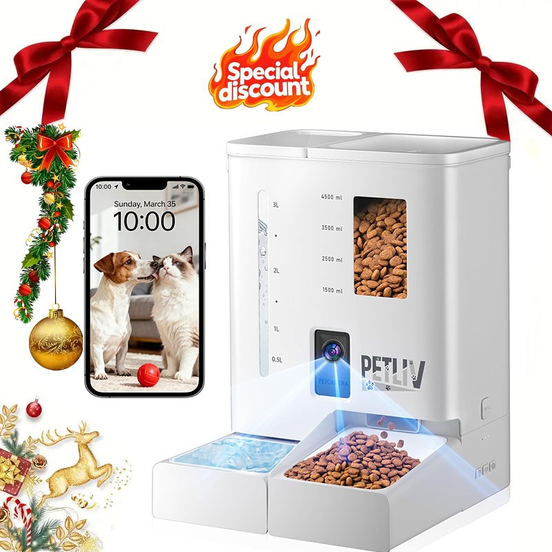 Automatic Cat Feeder Dispenser With App Control,5G & 2.4G Wifi for Dogs and Cats